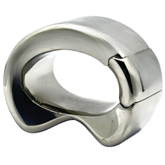 Stainless steel oval shaped testicular weight with sliding pin