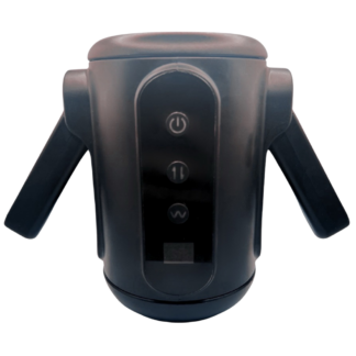 Electric black penis Stroker with 3 buttons and adjustable arms.