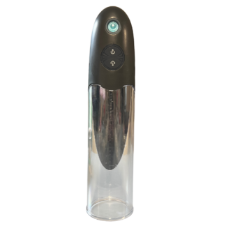 Black and clear Electric penis water pump with 3 buttons
