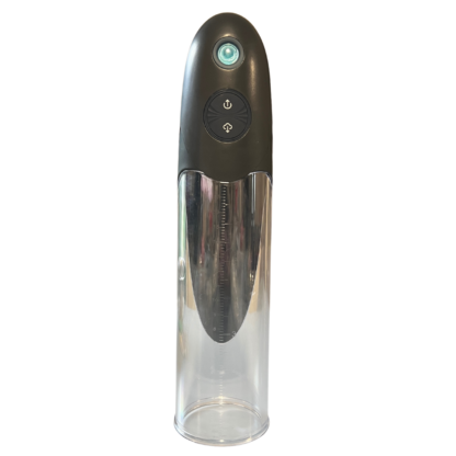 Black and clear Electric penis water pump with 3 buttons