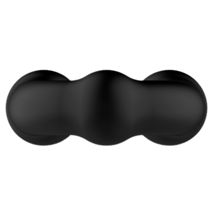 Crazy Bull Silicone Black Beaded Cock Ring