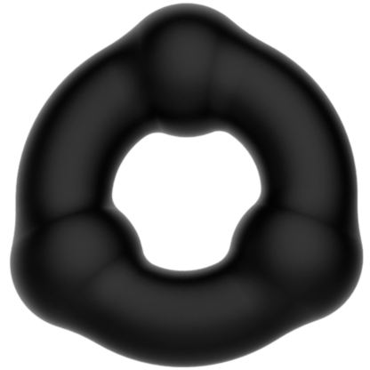 Crazy Bull Silicone Black Beaded Cock Ring