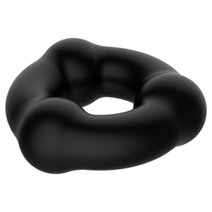 Crazy Bull Silicone Black Beaded Cock Ring