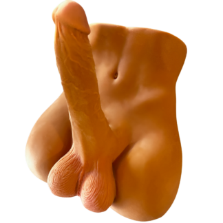 tanned silicone sex doll with large penis and ass