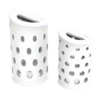 2 pack small and large white silicone foreskin retainer