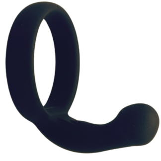 Black silicone ring with lump shape for g spot rubbing