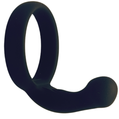 Black silicone ring with lump shape for g spot rubbing