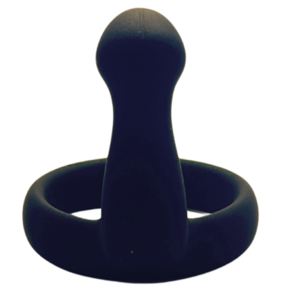 Black silicone ring with lump shape for g spot rubbing