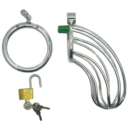 Grate penis cage with lock and cock ring