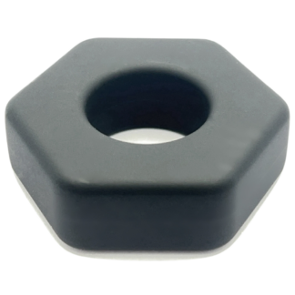 Hexagon shaped silicone cock ring