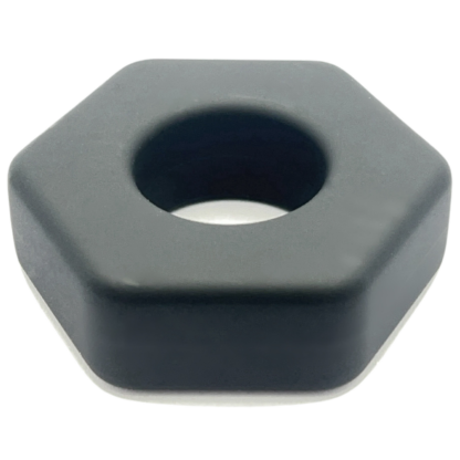 Hexagon shaped silicone cock ring