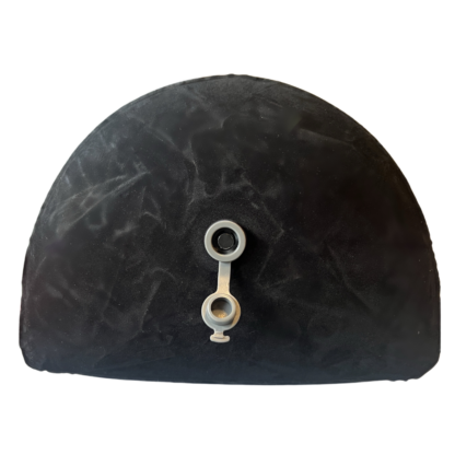 Inflatable sex pillow, black, with a hole in the middle