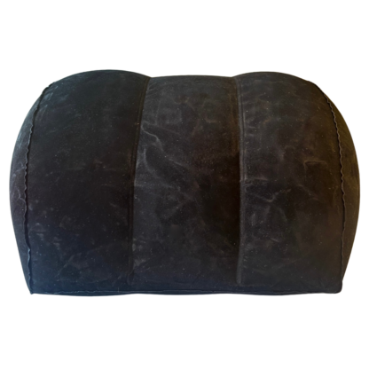 Inflatable sex pillow, black, with a hole in the middle