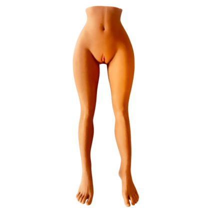 Silicone female body from waist to feet. Bendable sex doll with ass and vagina entries