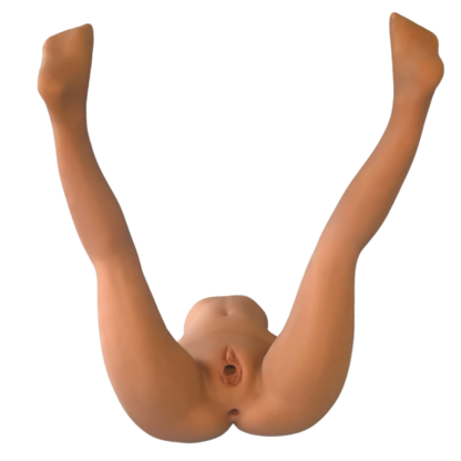 Silicone female body from waist to feet. Bendable sex doll with ass and vagina entries