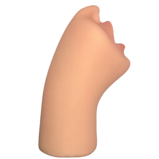 Silicone mouth replica sex toy