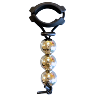 Stainless steel balls on adjustable hanging device for penis Stretching enlargement
