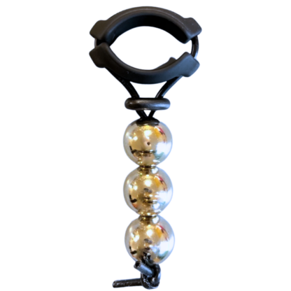 Stainless steel balls on adjustable hanging device for penis Stretching enlargement