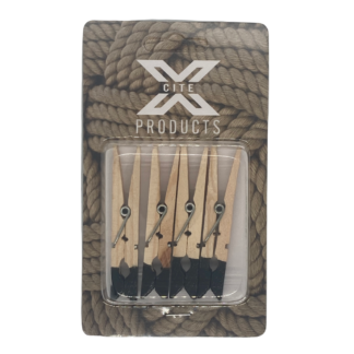 Image of X-Cite Product Wooden pegs with black rubber on the tip.