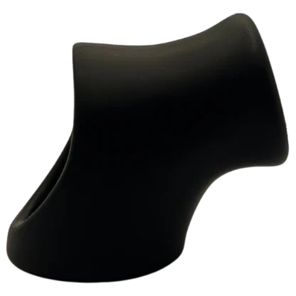 Soft black silicone cock and ball ring separator