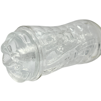 Silicone mouth inside open squeezable plastic cup