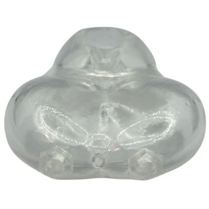Clear Silicone cock ring and egg shaped ball holder