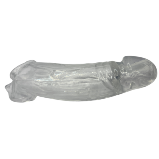 Smooth silicone penis sleeve for extending size