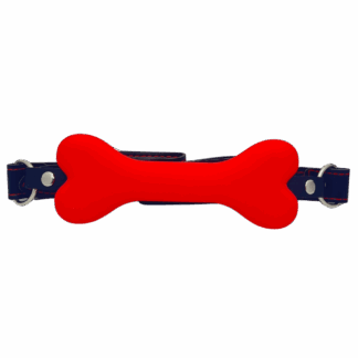 Image of Red Bone Gag on PU Leather Strap