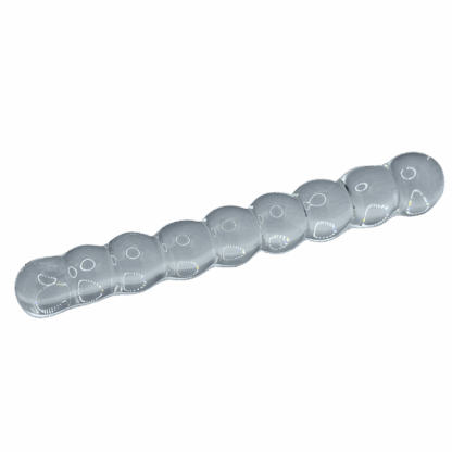 Image of beaded glass dildo