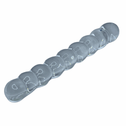 Image of beaded glass dildo