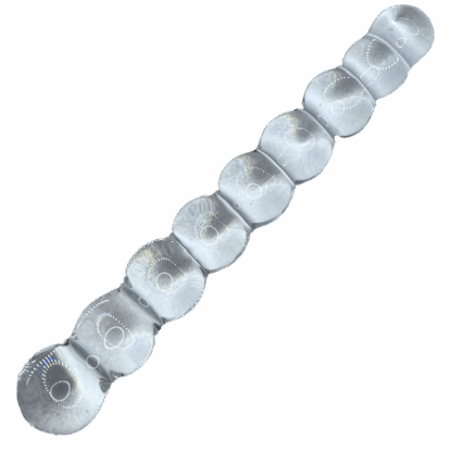 Image of beaded glass dildo