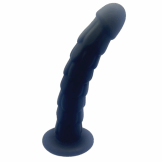 Image of Ribbed Dildo with flanged base.