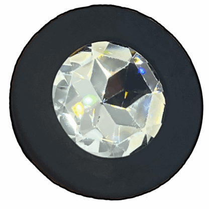 Image of Gem in bottom of Threaded Gem butt plug